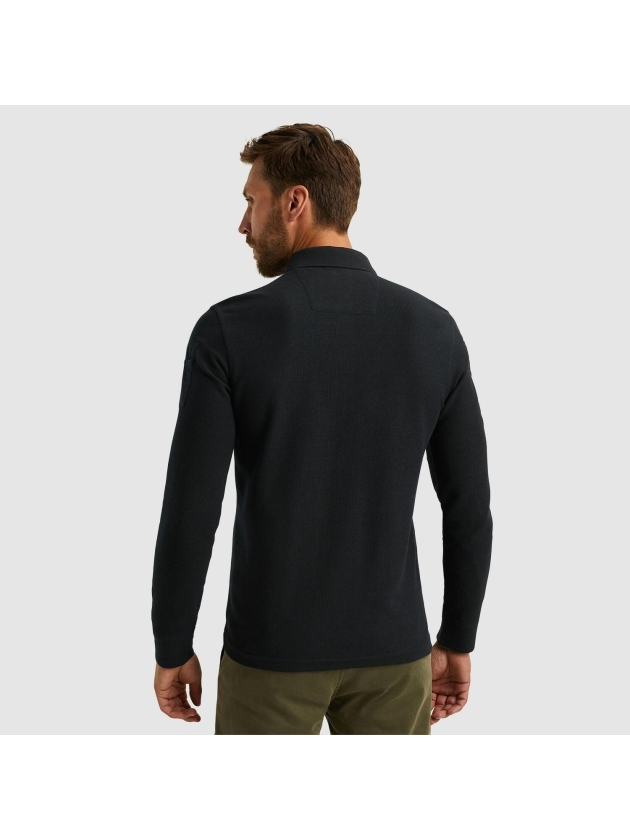 PME Legend Long sleeve polo Cargo style 999 Black