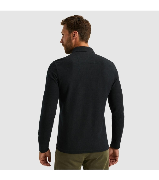 PME Legend Long sleeve polo Cargo style 999 Black