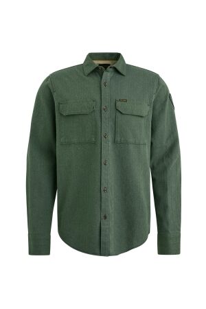 PME Legend Long Sleeve Shirt Flanel Herringbo 6423 Agave green