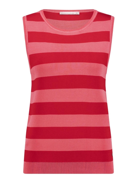 Studio Anneloes Quinny sls stripe pullover 3337 Coral/Red
