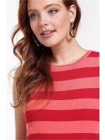 Studio Anneloes Quinny sls stripe pullover 3337 Coral/Red