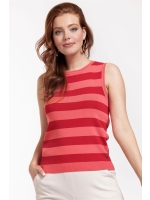 Studio Anneloes Quinny sls stripe pullover 3337 Coral/Red