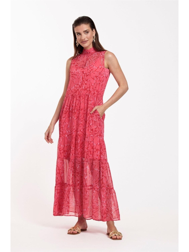 Studio Anneloes Farah crepe dress 3733 red/coral
