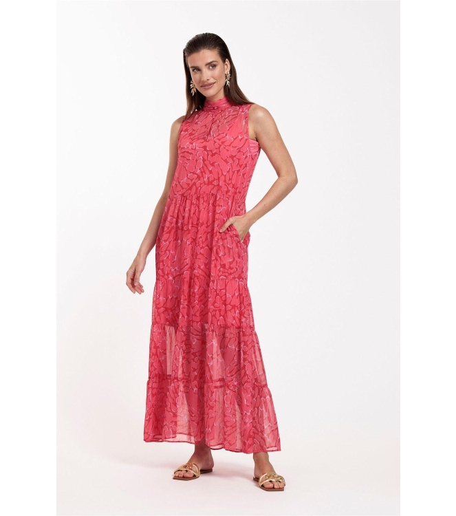 Studio Anneloes Farah crepe dress 3733 red/coral