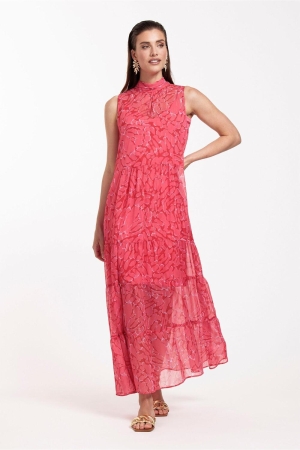 Studio Anneloes Farah crepe dress 3733 red/coral