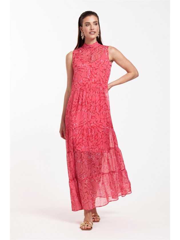 Studio Anneloes Farah crepe dress 3733 red/coral