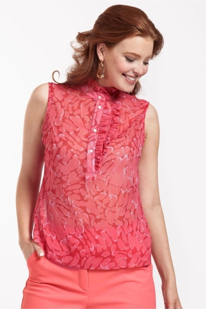 Studio Anneloes Odette crepe sls top 3733 red/coral