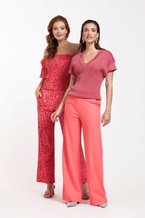 Studio Anneloes Meghan butterfly trousers 3733 red/coral
