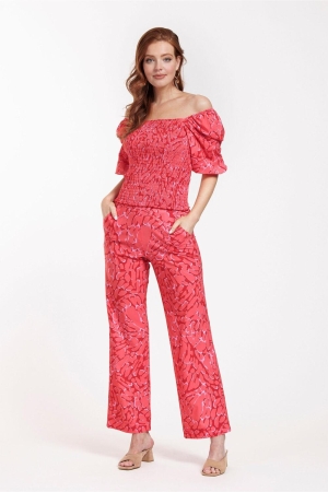 Studio Anneloes Meghan butterfly trousers 3733 red/coral