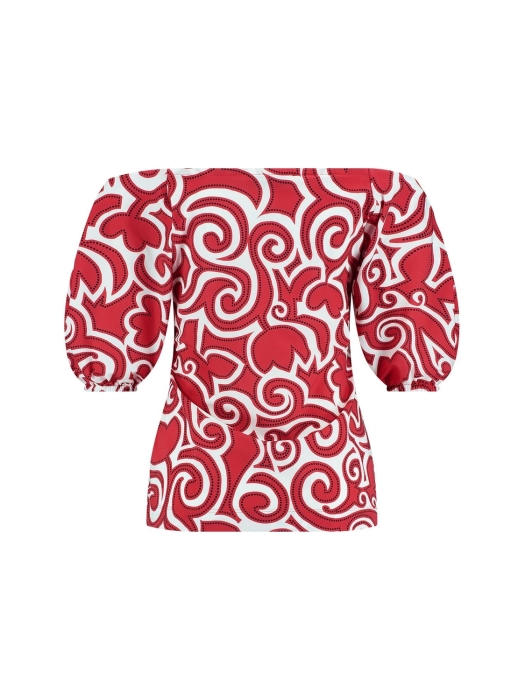 Studio Anneloes Manon tulip top 3711 red/offwhite