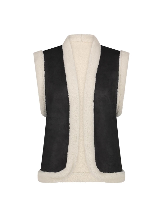 NUKUS Elise Gilet 89 black/offwhite