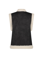 NUKUS Elise Gilet 89 black/offwhite