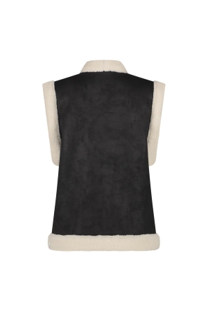 NUKUS Elise Gilet 89 black/offwhite
