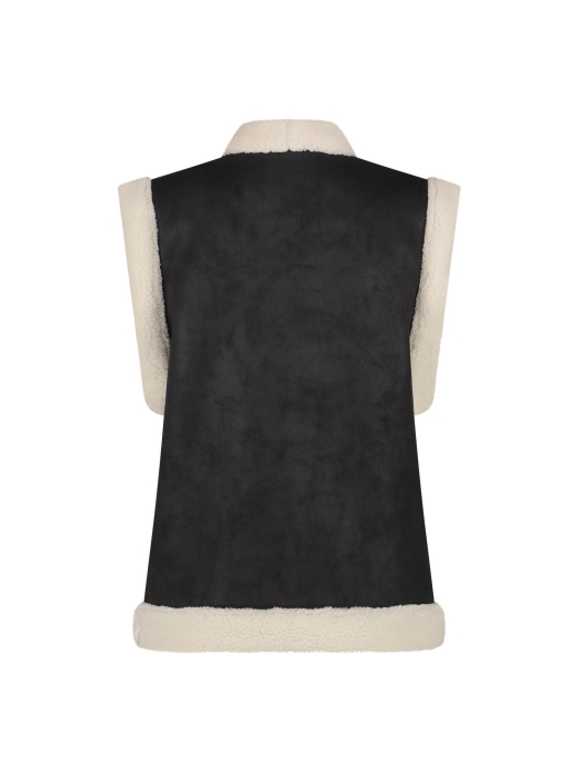 NUKUS Elise Gilet 89 black/offwhite