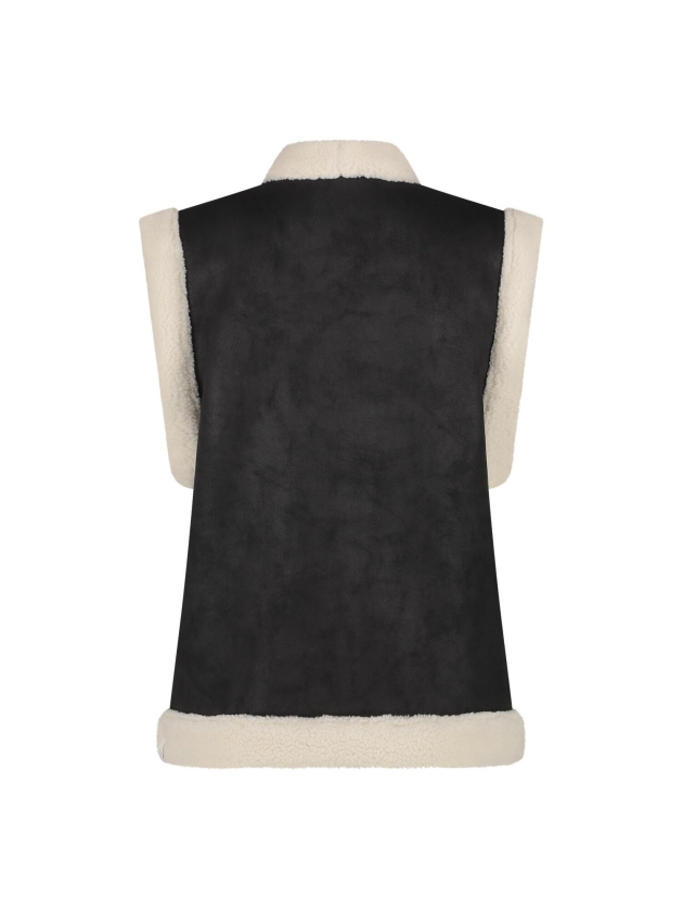 NUKUS Elise Gilet 89 black/offwhite