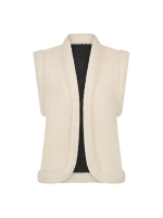 NUKUS Elise Gilet 89 black/offwhite