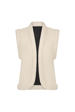 NUKUS Elise Gilet 89 black/offwhite
