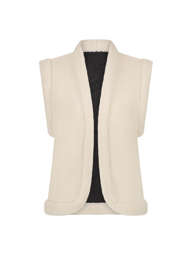 NUKUS Elise Gilet 89 black/offwhite