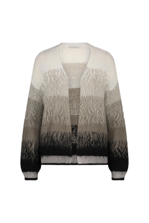 NUKUS Kirk Cardigan 114 offwhite/black