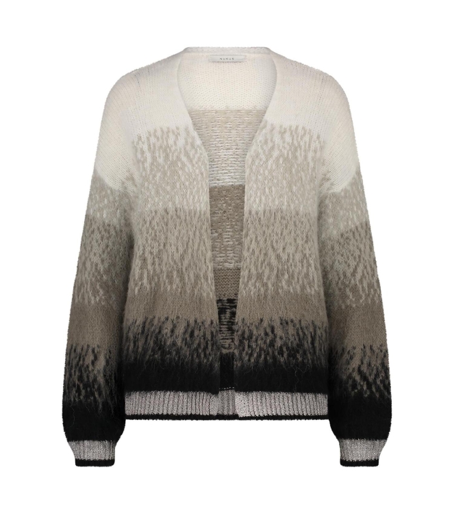 NUKUS Kirk Cardigan 114 offwhite/black