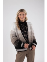 NUKUS Kirk Cardigan 114 offwhite/black