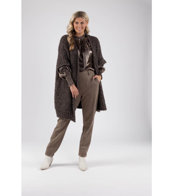 NUKUS Bess Cardigan 50 walnut