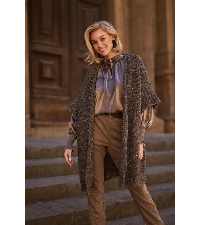 NUKUS Bess Cardigan 50 walnut
