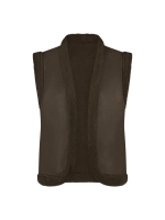 NUKUS Elise Gilet 37 burned olive