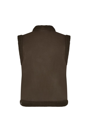 NUKUS Elise Gilet 37 burned olive