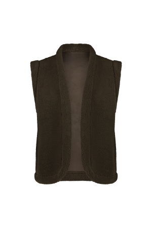 NUKUS Elise Gilet 37 burned olive
