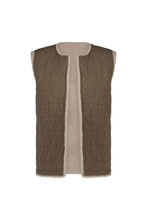 NUKUS Jillian Gilet 102 sand/brown