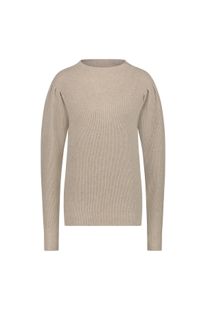 NUKUS Lana Pullover Lurex 9 sand