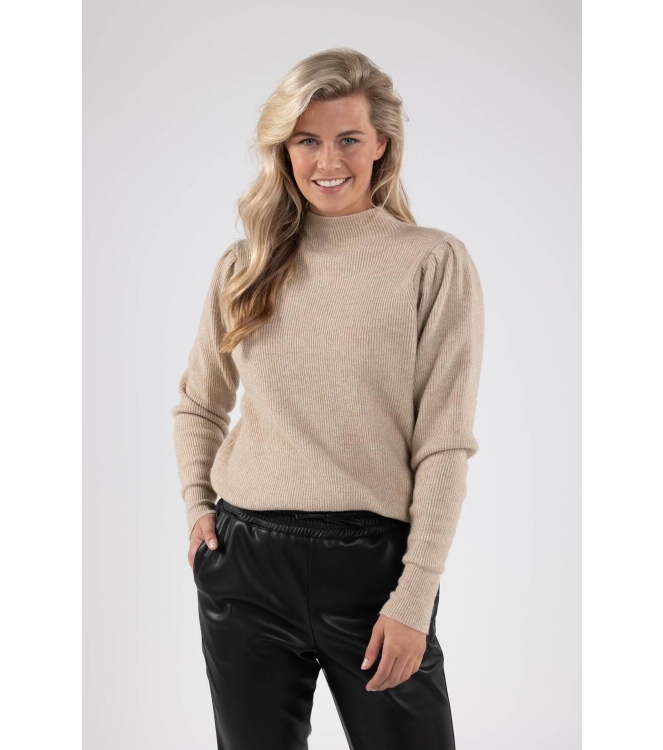 NUKUS Lana Pullover Lurex 9 sand
