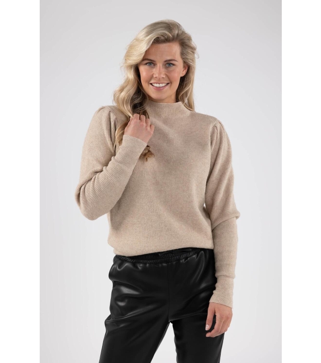 NUKUS Lana Pullover Lurex 9 sand