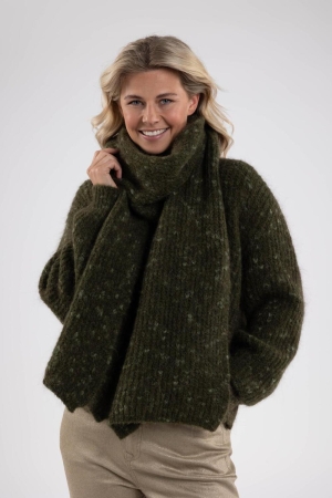 NUKUS Beau Scarf 37 burned olive