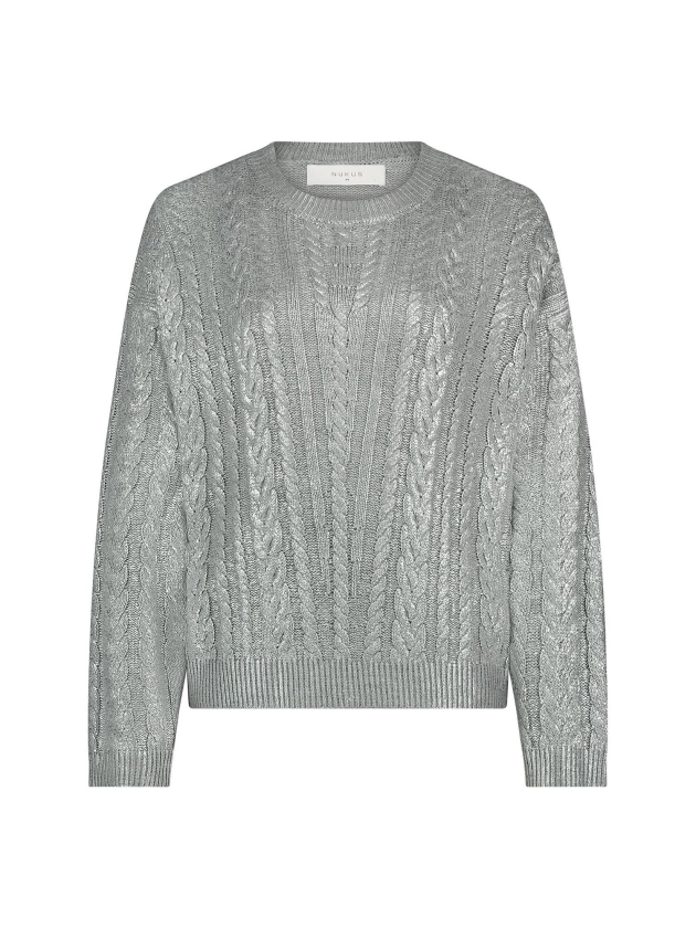NUKUS Carmel Pullover 10 silver