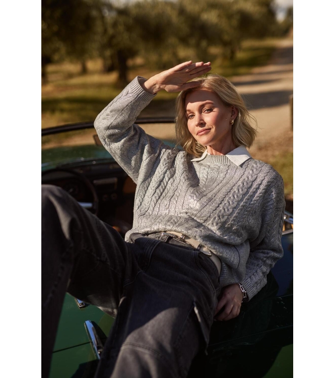 NUKUS Carmel Pullover 10 silver