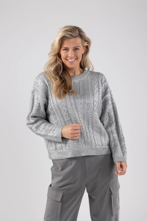NUKUS Carmel Pullover 10 silver