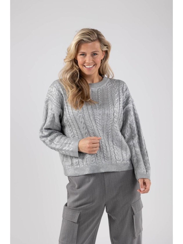 NUKUS Carmel Pullover 10 silver