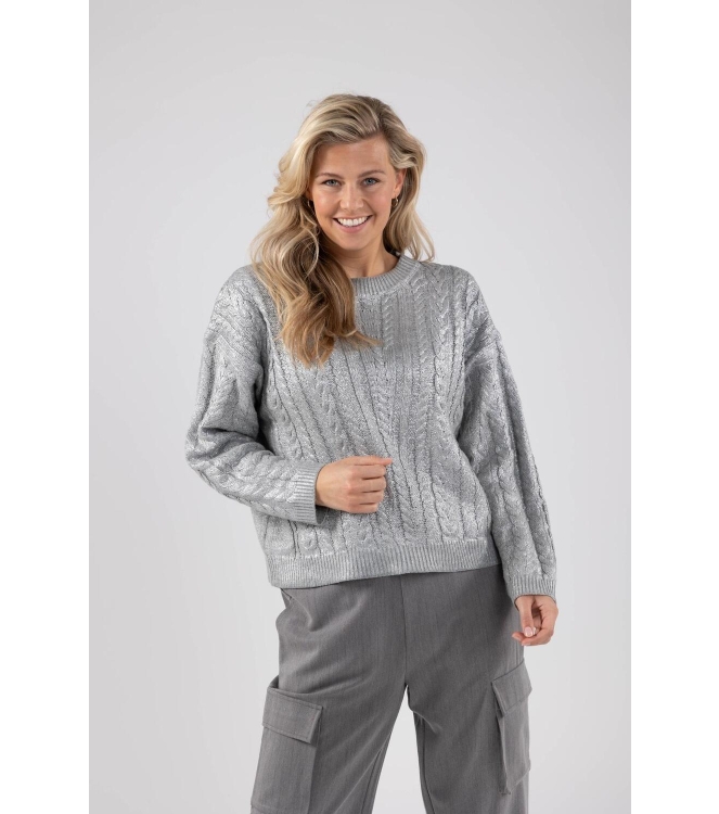 NUKUS Carmel Pullover 10 silver