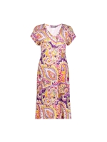 Geisha Dress short sleeves AOP 380 Purple