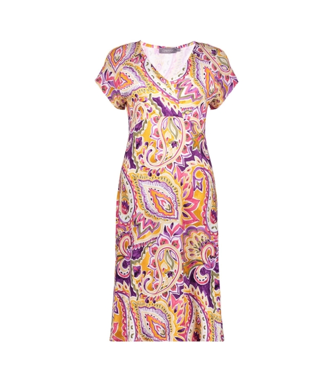 Geisha Dress short sleeves AOP 380 Purple
