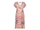 Geisha Dress short sleeves AOP 380 Purple
