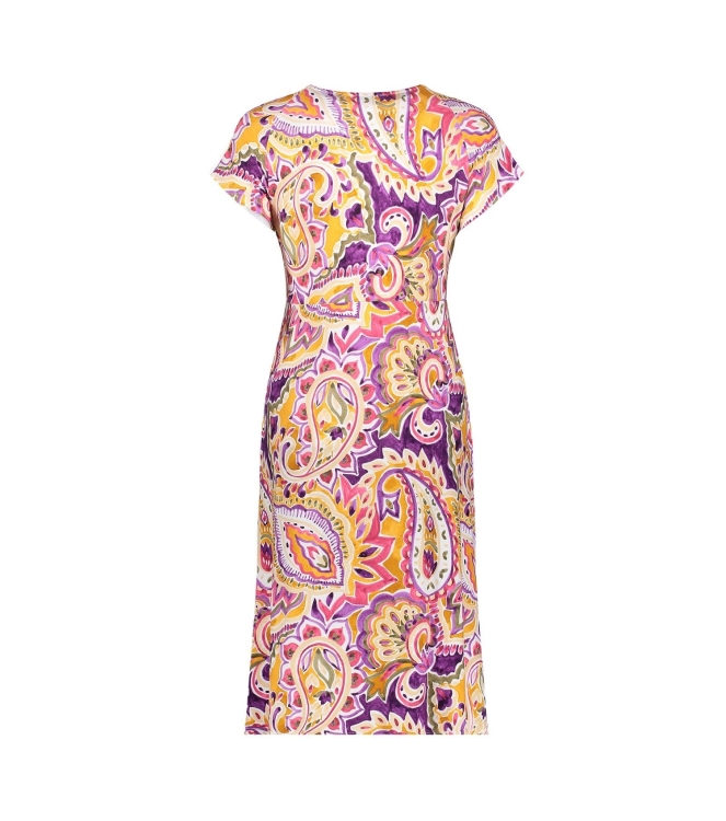 Geisha Dress short sleeves AOP 380 Purple
