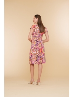 Geisha Dress short sleeves AOP 380 Purple