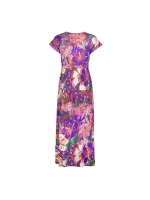 Geisha Dress long AOP 445 Fuchsia