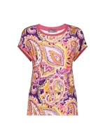 Geisha T-shirt AOP fancy rib 380 Purple