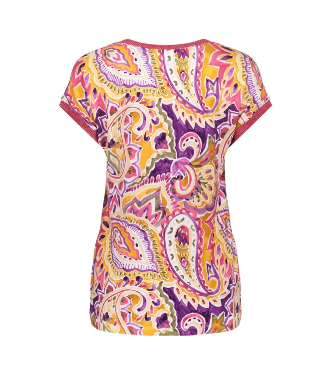 Geisha T-shirt AOP fancy rib 380 Purple