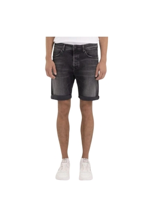 Replay Shorts Stretch Denim 097 Black denim