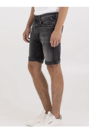 Replay Shorts Stretch Denim 097 Black denim